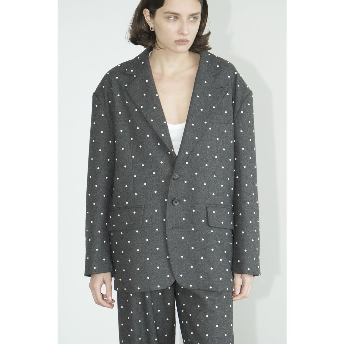 クラネ CLANE PEARL DOT JACKET （CHARCOALGRAY） - ファッション通販
