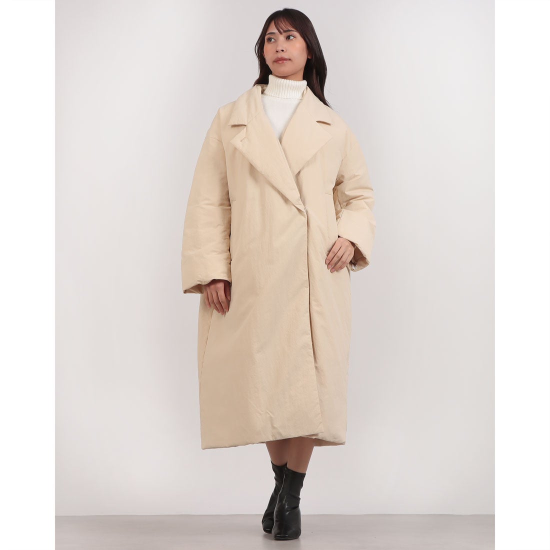 クラネ CLANE COLOR DOWN CHESTER COAT （IVORY） -ファッション通販
