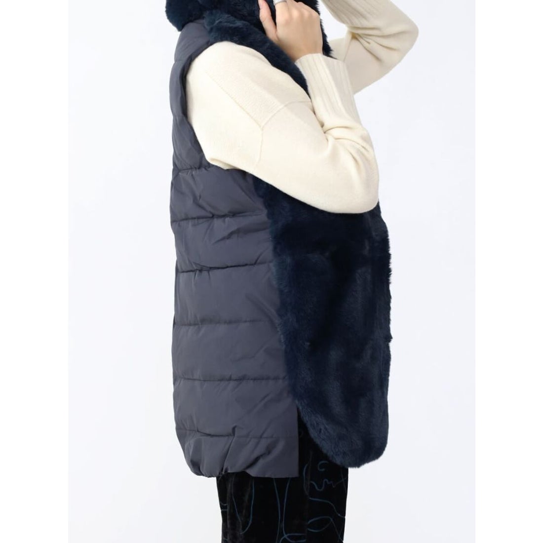 アーガ Aga エコファーベスト （ブラック） -ファッション通販 FASHION