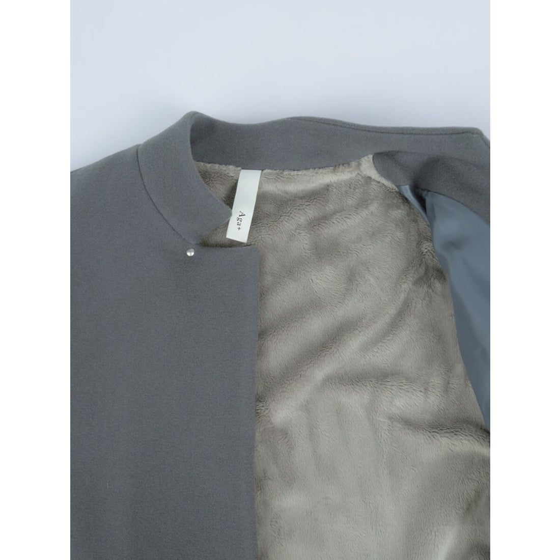 アーガ Aga ダブルメルトンコクーンコート （スカイブルー