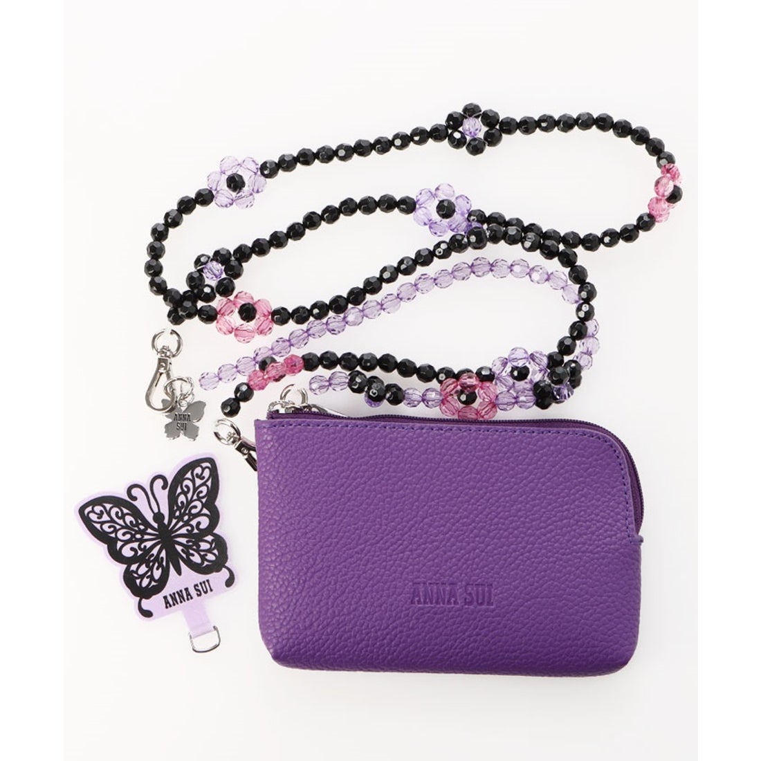 アナスイ ANNA SUI ASスリング スマホストラップ （アカ） -人気