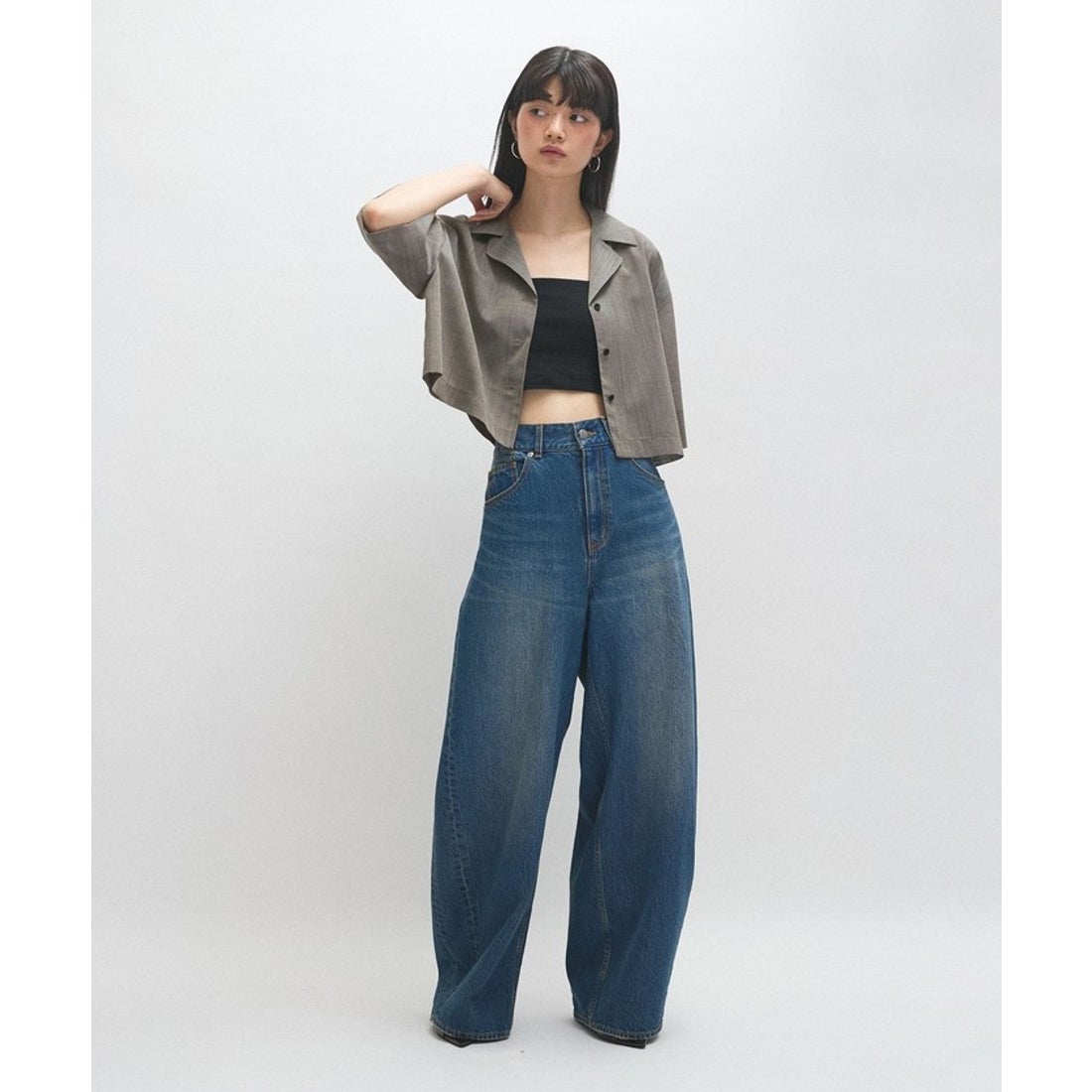 アダム エ ロペ ADAM ET ROPE' 【サステナブル】バックタックワイド