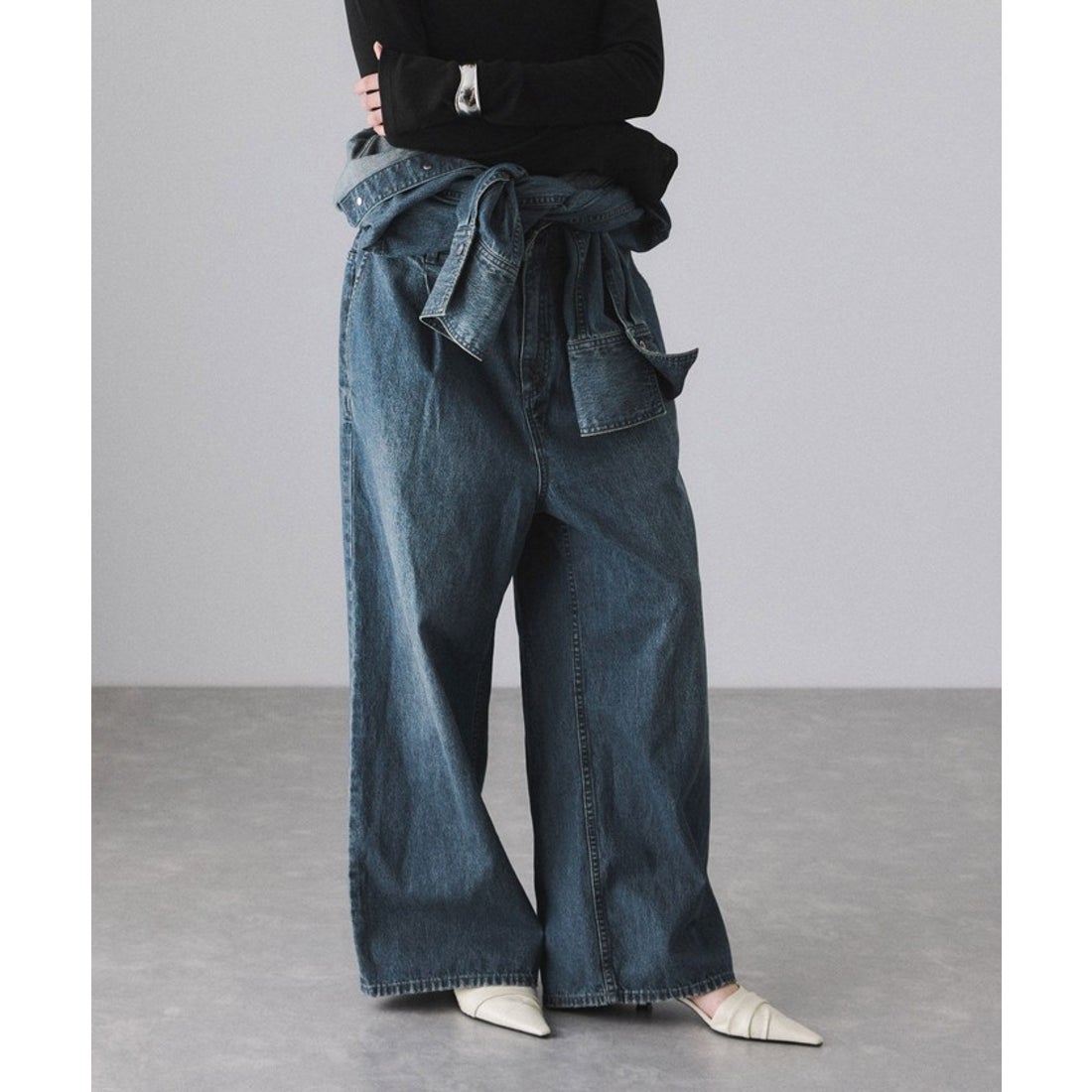 アダム エ ロペ ADAM ET ROPE' デニムジャンプスーツ （ブルー系（45