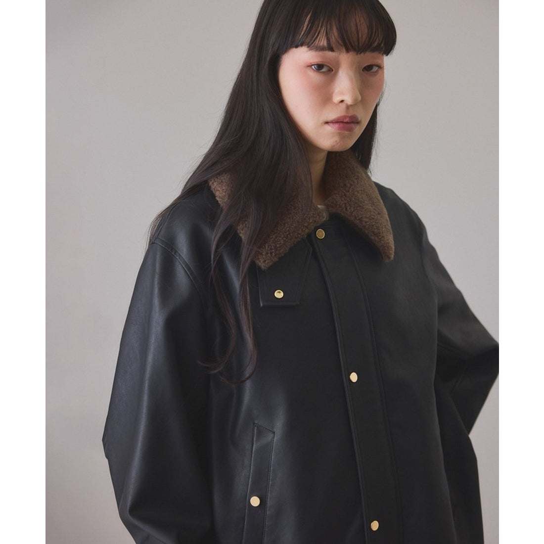 アダム エ ロペ ADAM ET ROPE' シンセティックレザーフライト