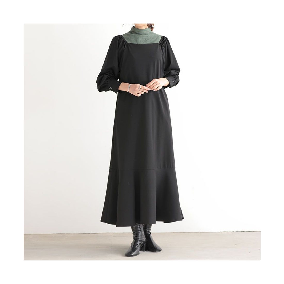 アンドイット and it_ スクエアネックワンピース オケージョン