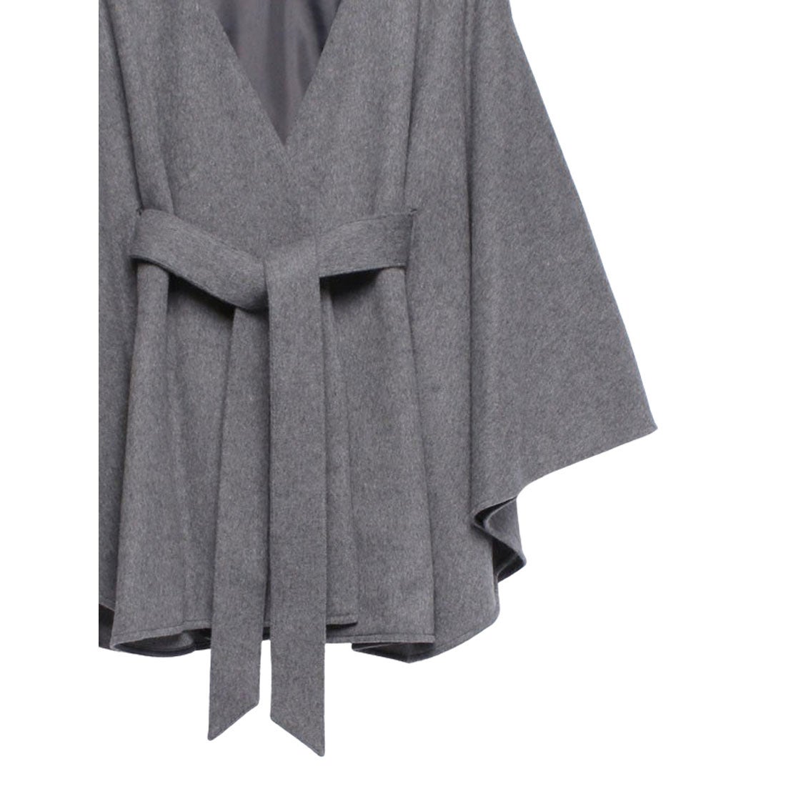 アニュアンス anuans ベルテッドウールケープ （GREY） -ファッション