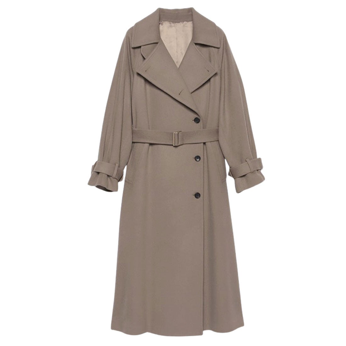 アニュアンス anuans ウールトレンチコート （KHAKI GREY