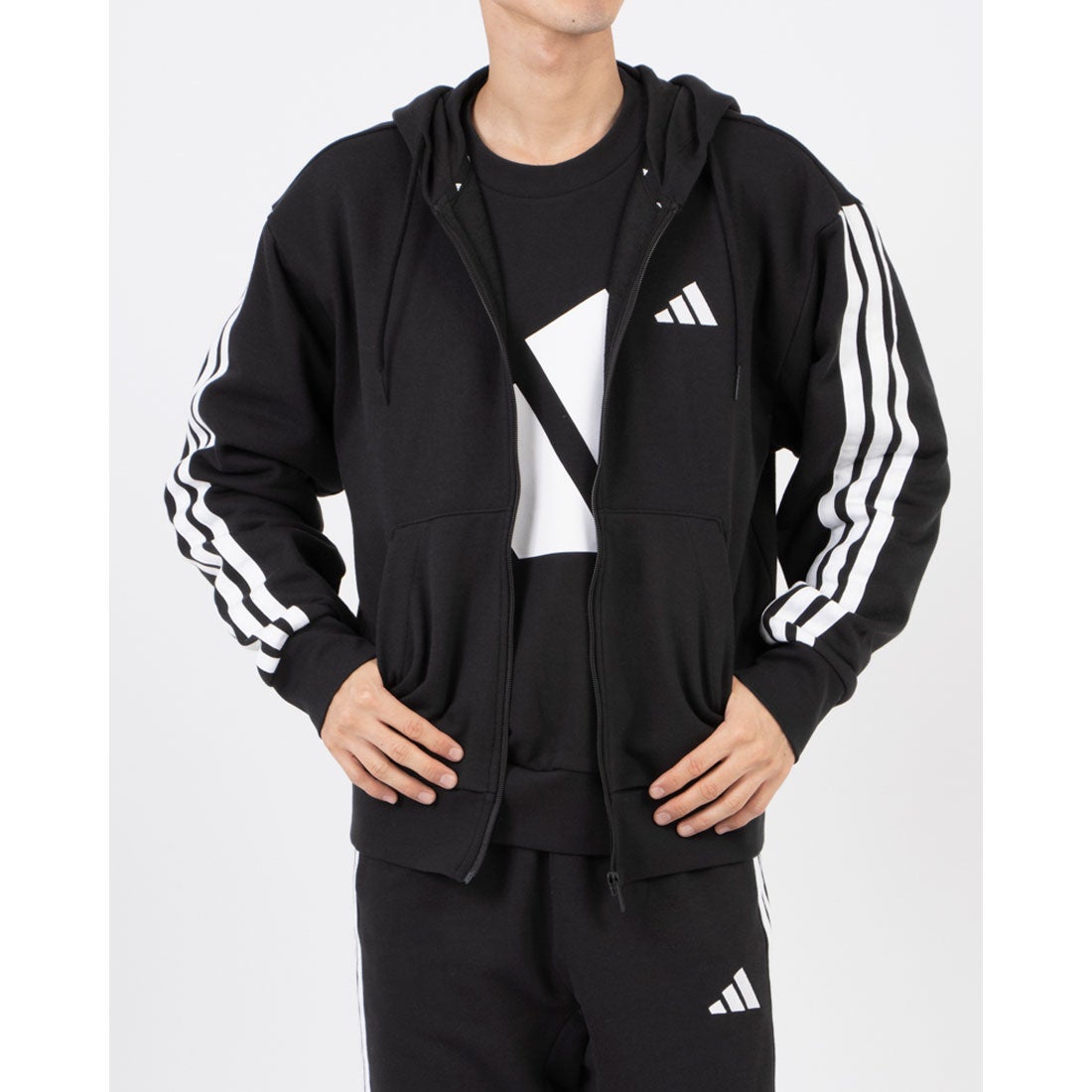 アディダス adidas メンズ スウェットフルジップ エッセンシャルズ