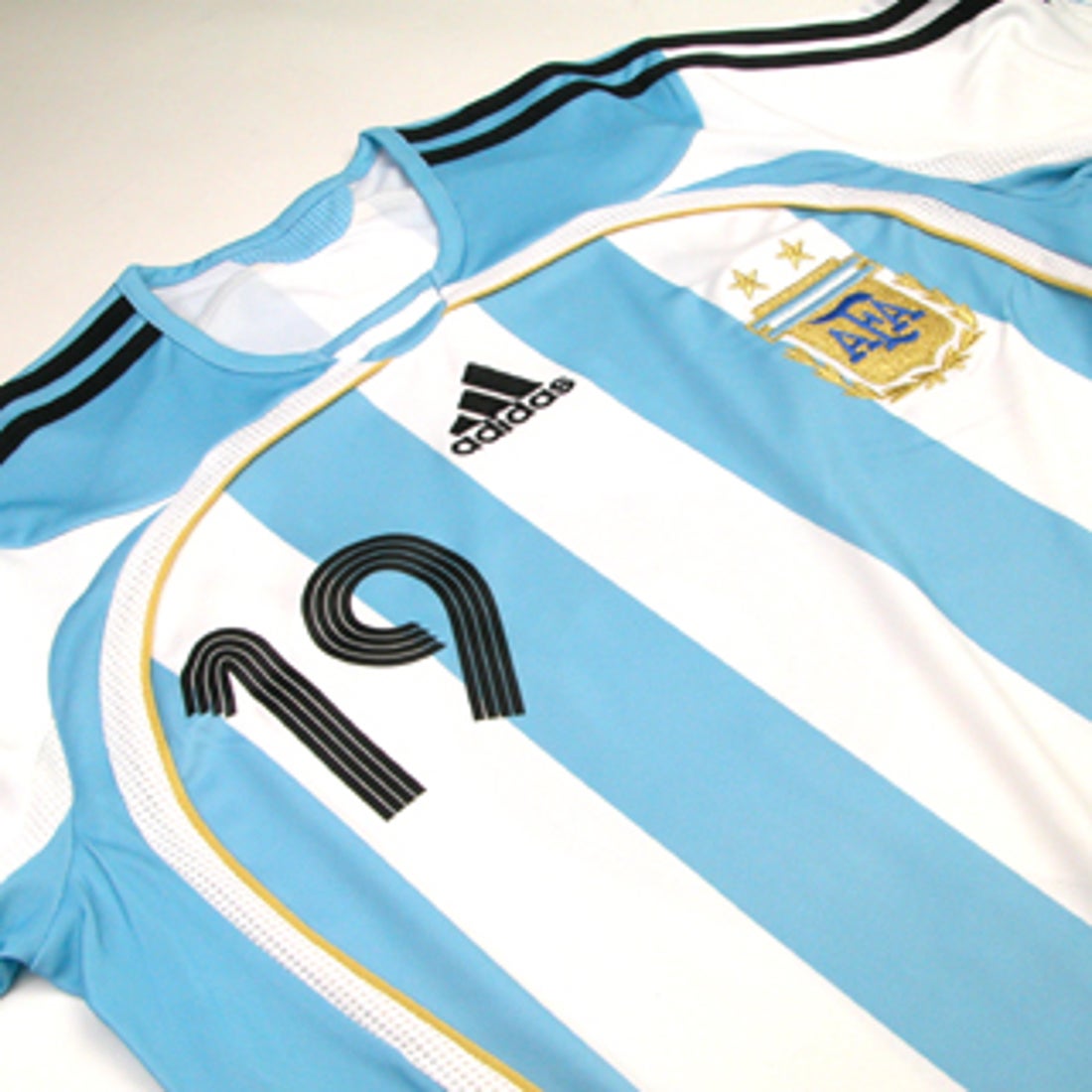 adidas アルゼンチン代表 06/07 ユニフォーム ホーム 半袖 #19 メッシ