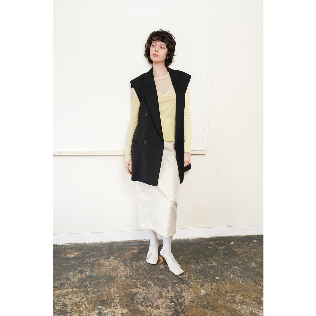 ERIN LEATHER PUMPS （White） -ALM. official web store | オリジナル