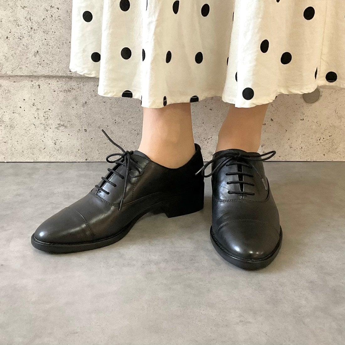 アポム APOM レースアップシューズ （ブラック） -靴＆ファッション