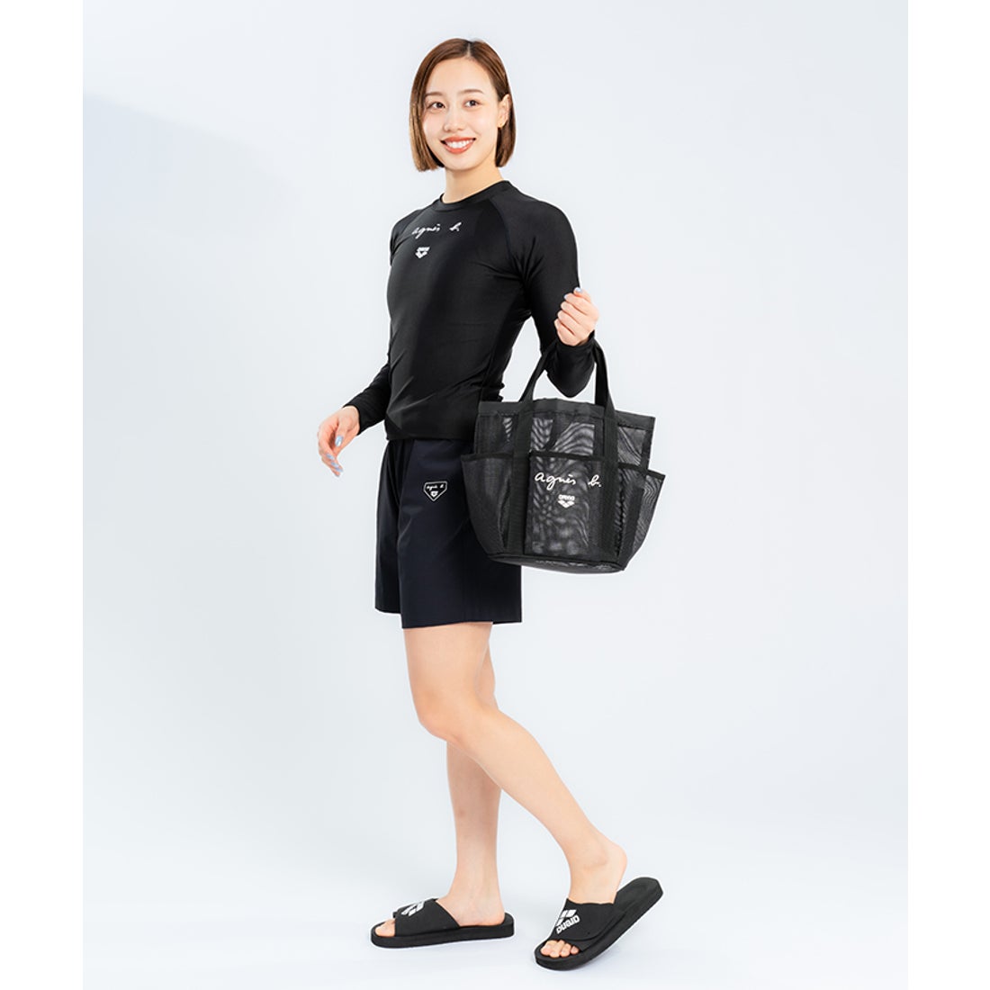 agnes b. x arena ラッシュガード【返品不可商品】 -デサントストア