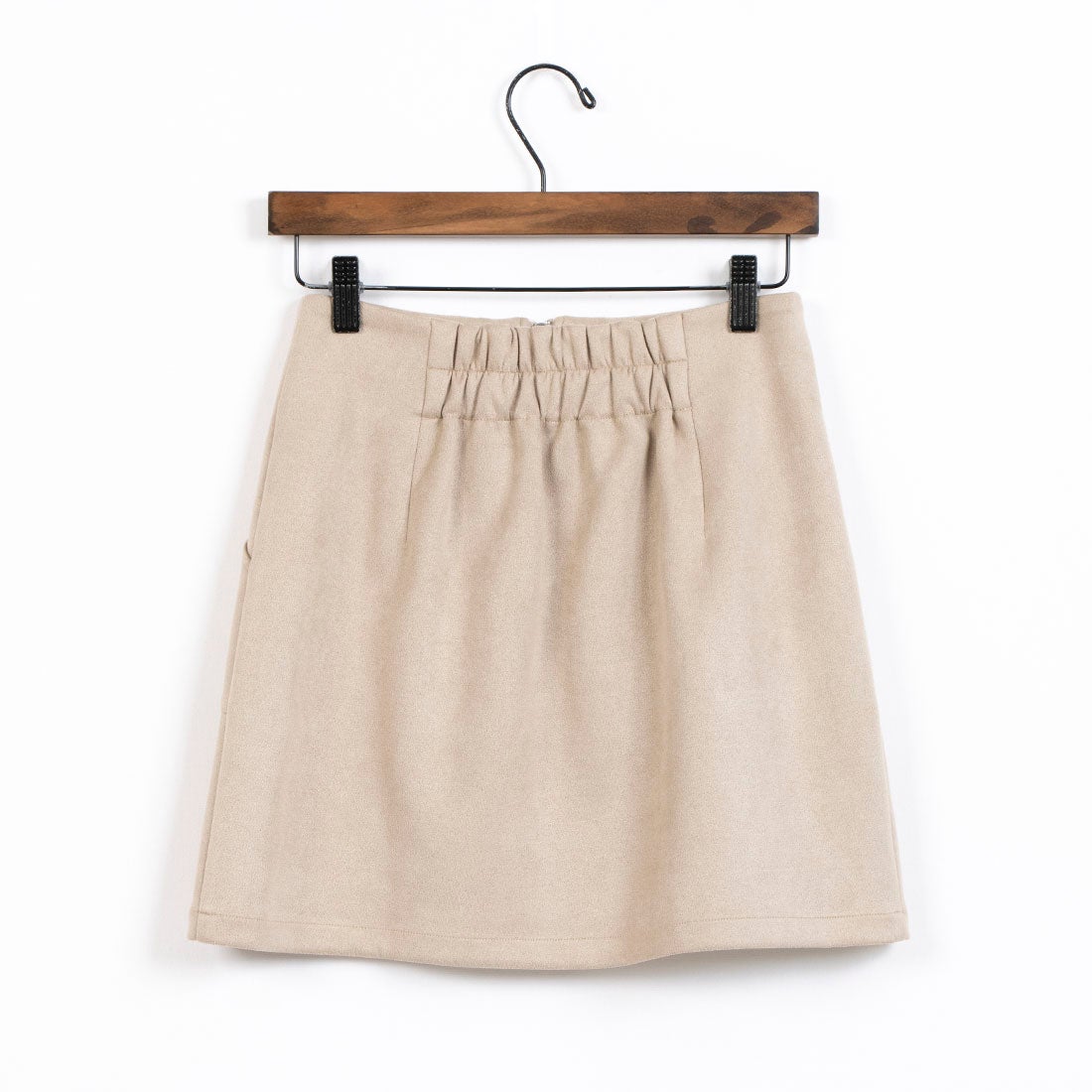 アルシーヴ archives フロントzipスエード台形ミニスカート （MOC