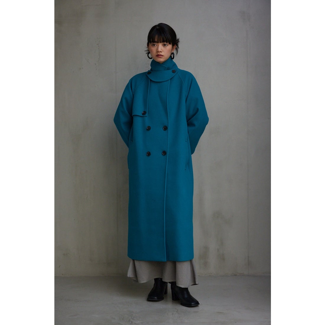 AZUL BY MOUSSY B-HEAT2WAYウォッシャブルロングコート BLU