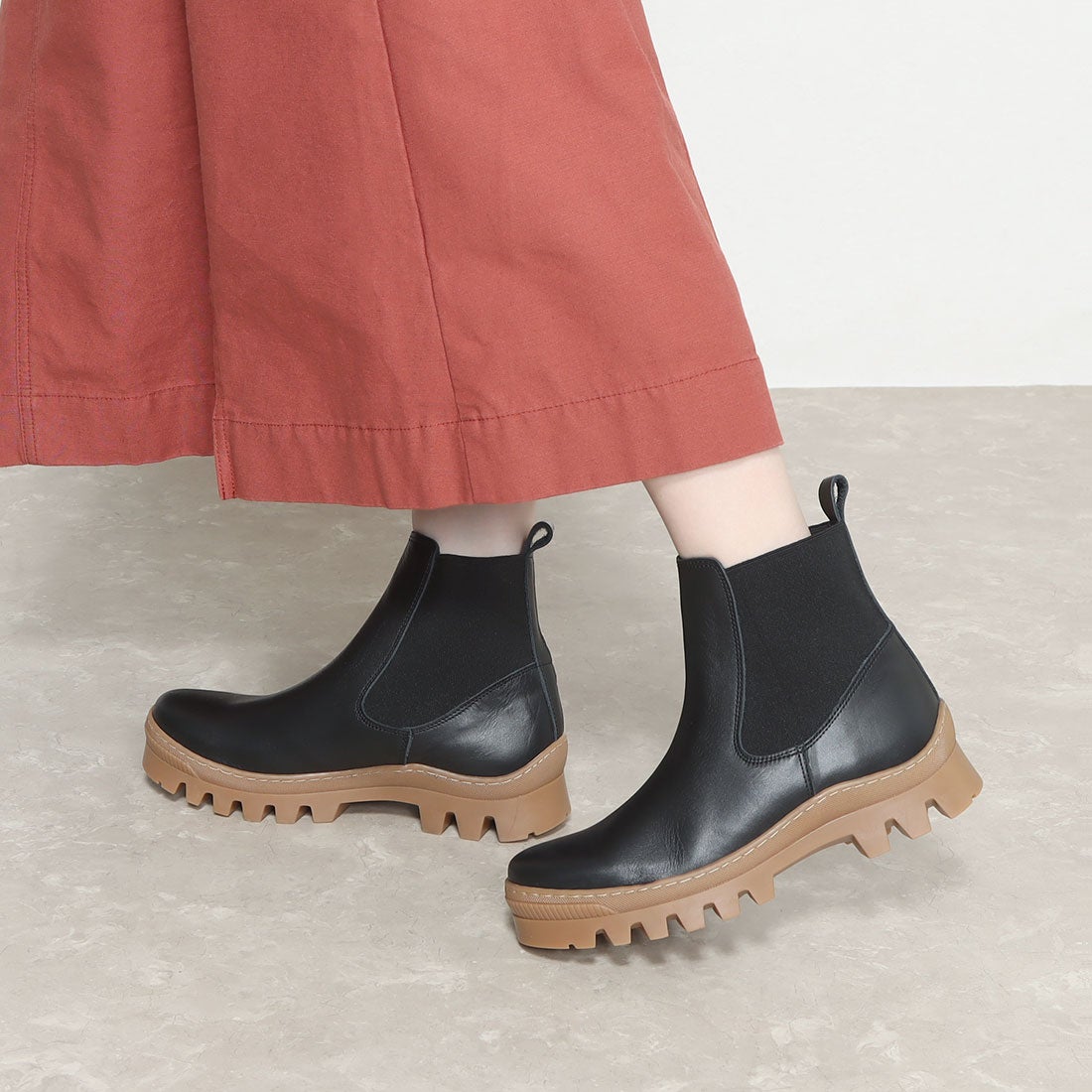 ボントレ BONTRE ワークサイドゴアブーツ （ブラック） -インポート