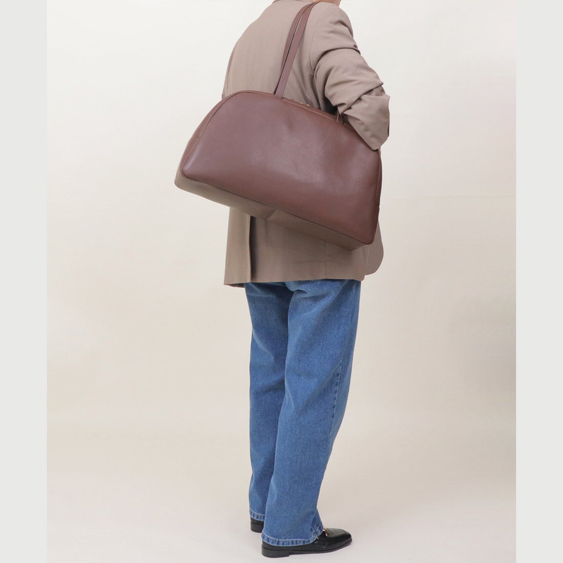 ベース BASE 【LA MARGE】【本革 / A4対応】レザー ラウンド ボストン