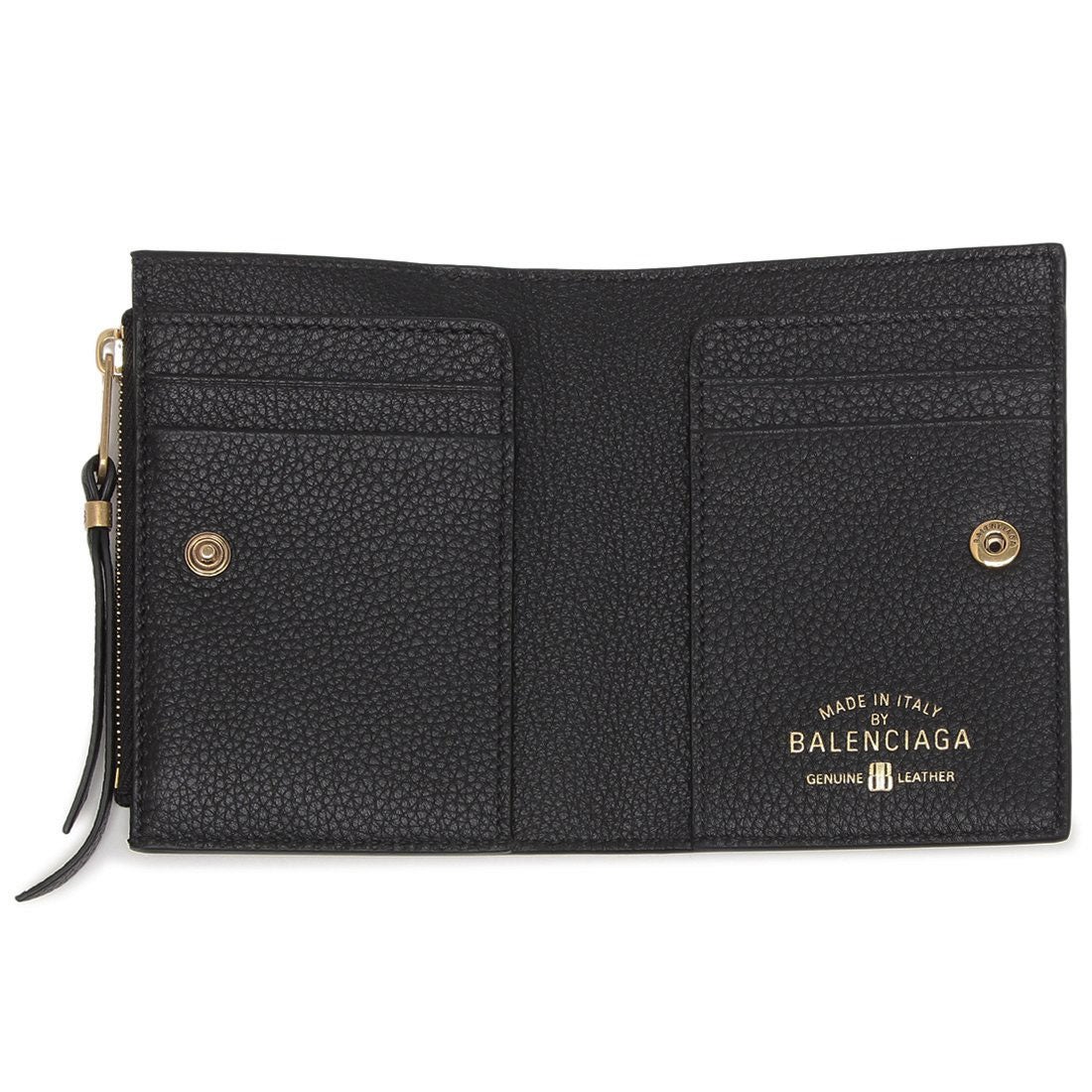 バレンシアガ BALENCIAGA 二つ折り財布 キャリー ミニ財布 ブラック