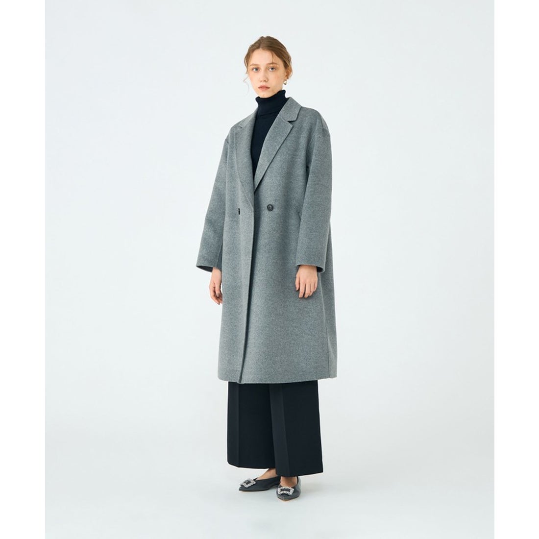 ボールジィ Ballsey ウールカシミヤリバー チェスターコート （43