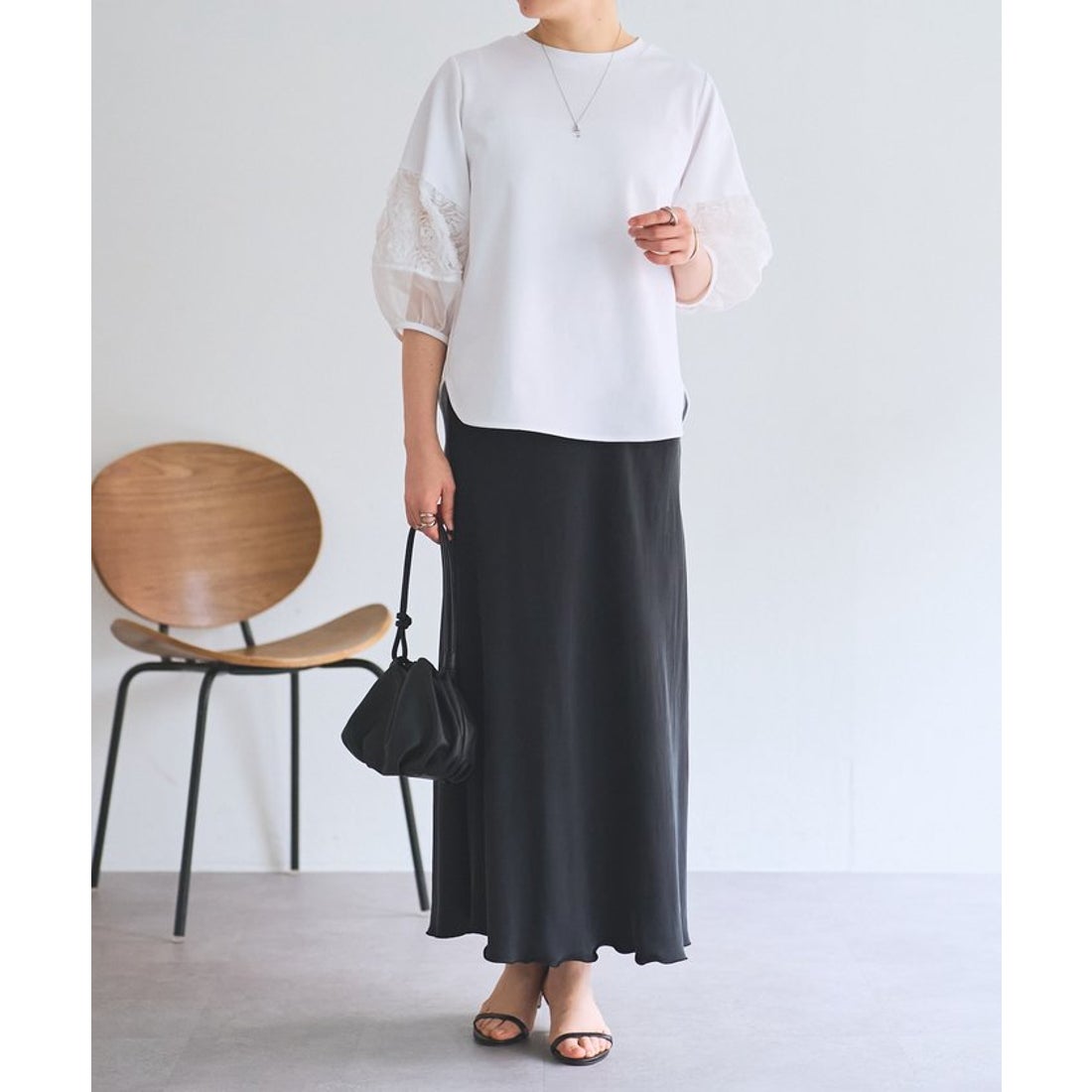 ビアズリー BEARDSLEY バックテールスカート （black） -靴