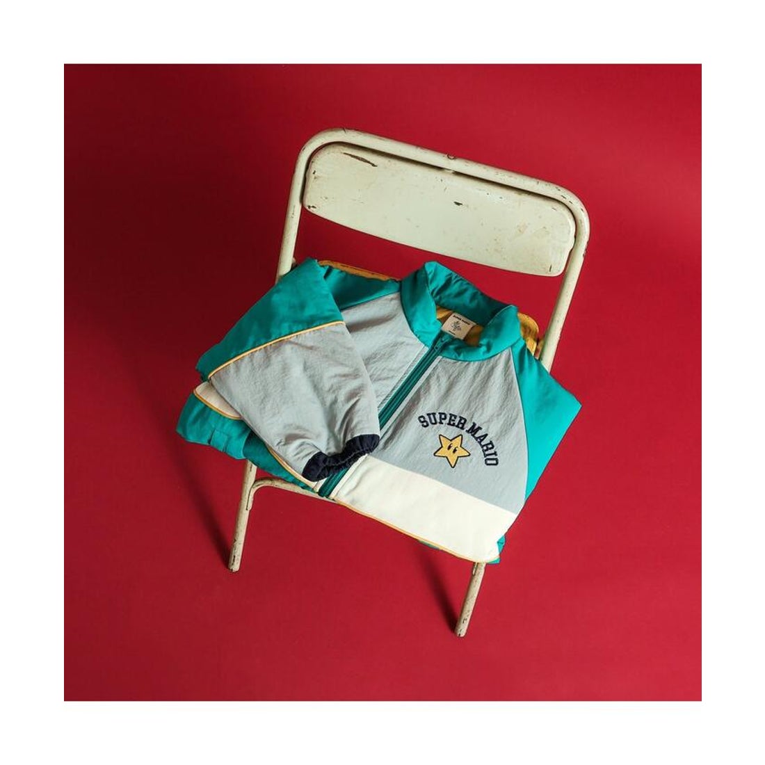 ブリーズ BREEZE スーパーマリオ 切替ジャケット （グリーン