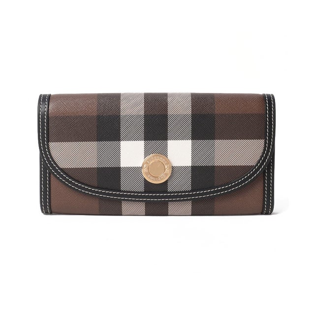 バーバリー BURBERRY バーバリー 8072668 長財布 チェック （ダーク