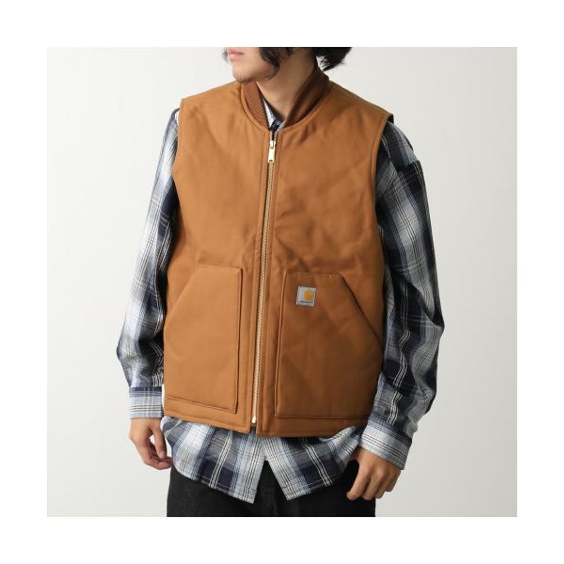 Carhartt 中綿ベスト OV0001-M 106676 ダック ジレ （BRN/ブラウン