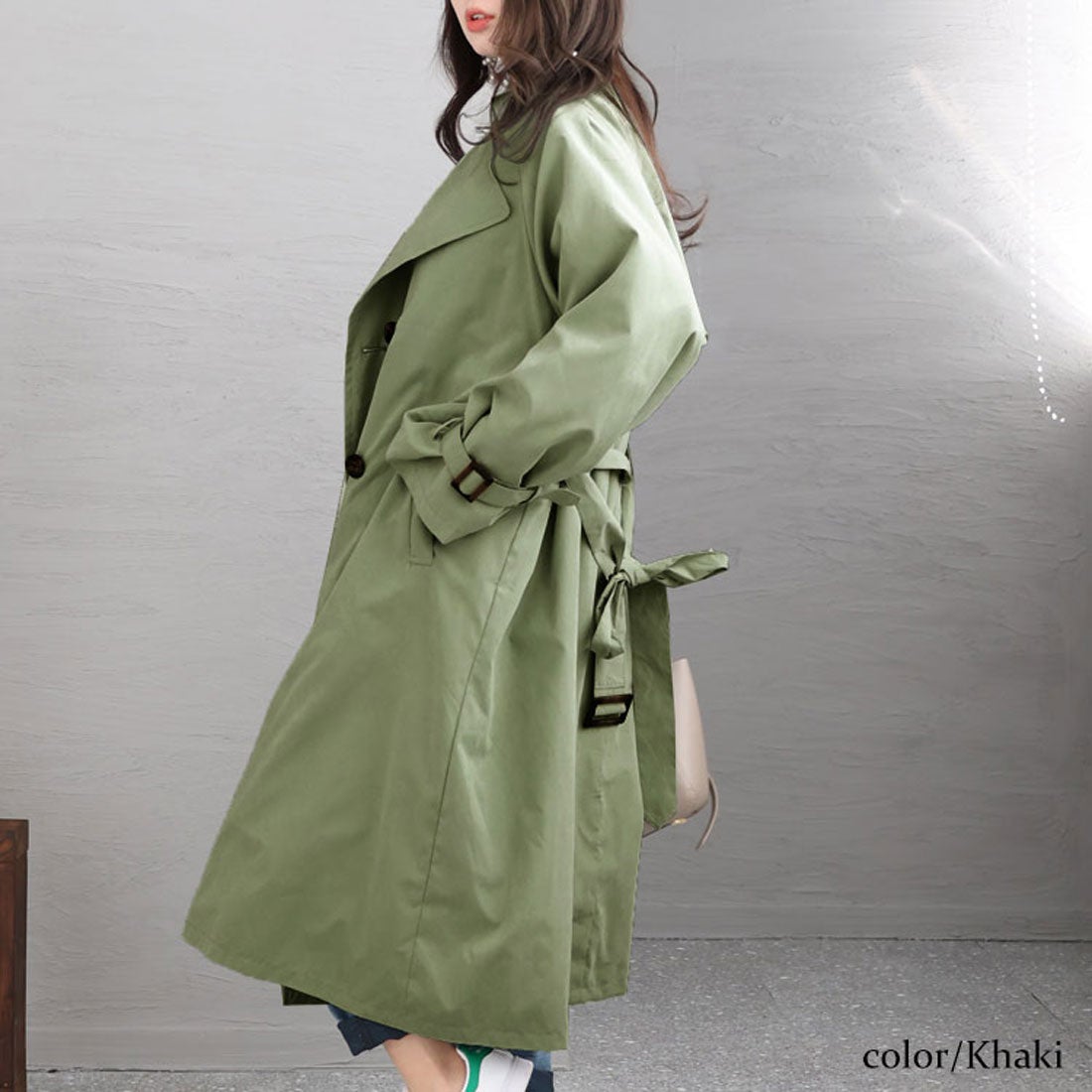 ゴールドジャパン GOLDJAPAN トレンチコート ロング ベルト 通勤 春