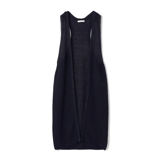 ギャルリー・ヴィー GALERIE VIE フェルトニット ベルテッドロングジレ