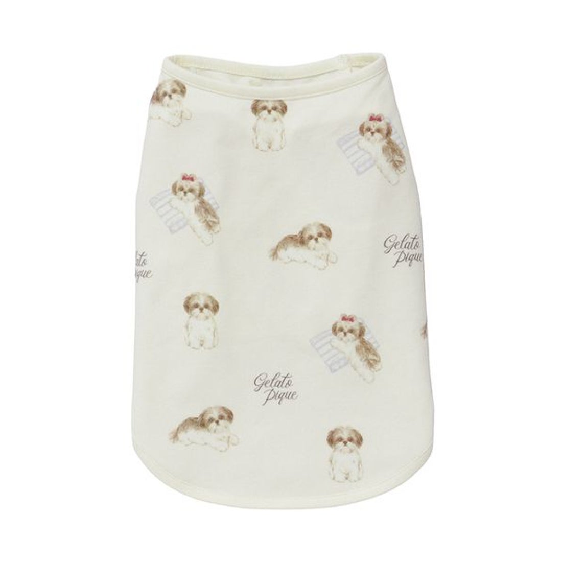 ジェラートピケ gelato pique 【CAT&DOG】シーズー柄プルオーバー