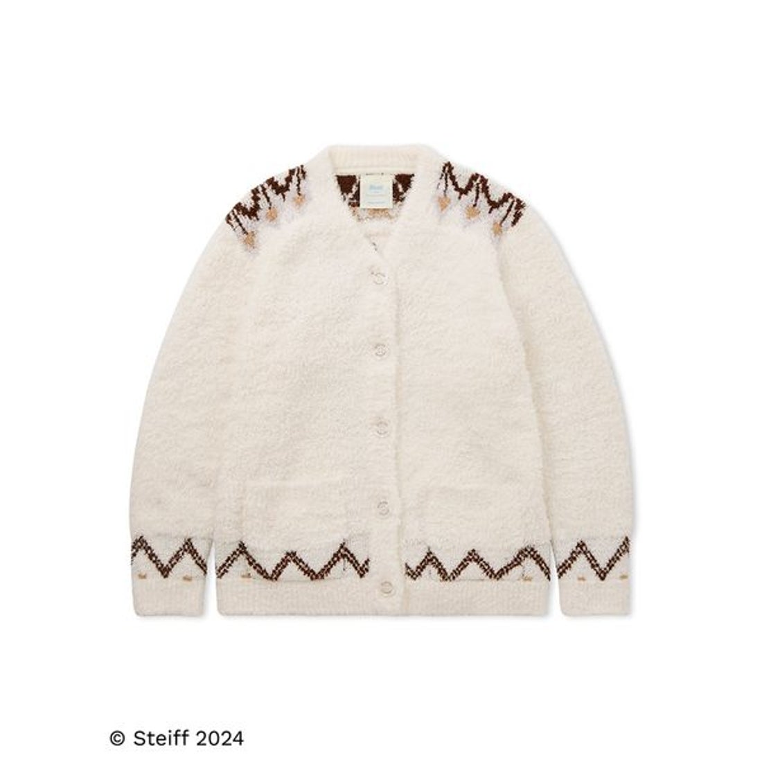 ジェラートピケ gelato pique 【Steiff】フェアアイル柄カーディガン