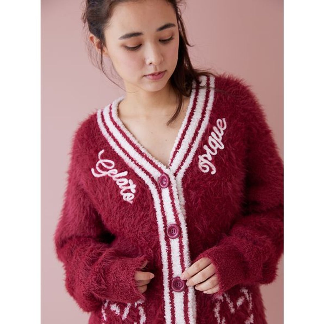 ジェラートピケ gelato pique 【HOLIDAY】フェザーカーディガン （OWHT