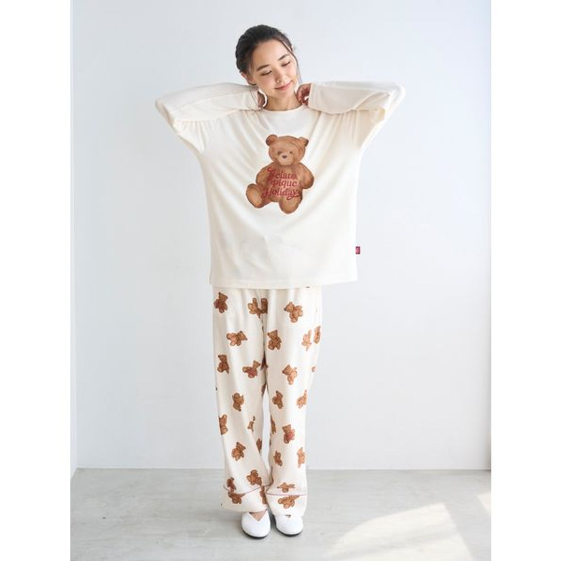 ジェラートピケ gelato pique 【HOLIDAY】ベアワンポイントロンT （IVR