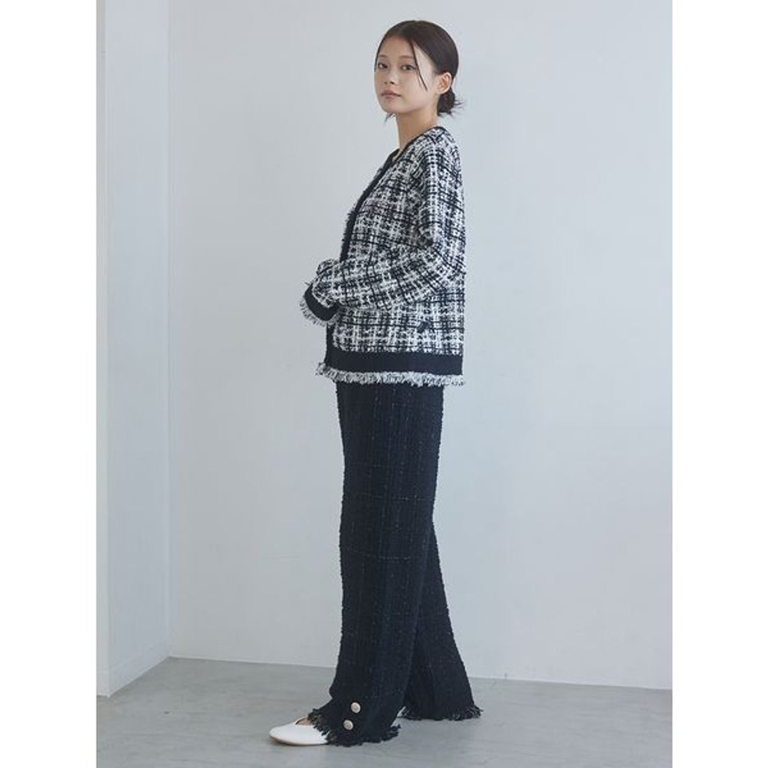 ジェラートピケ gelato pique 【JOEL ROBUCHON】ツイードモコクルー