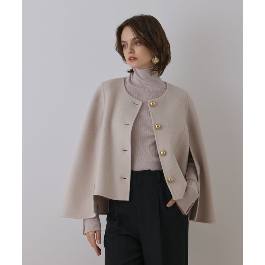 グレースコンチネンタル GRACE CONTINENTAL リバーケープジャケット