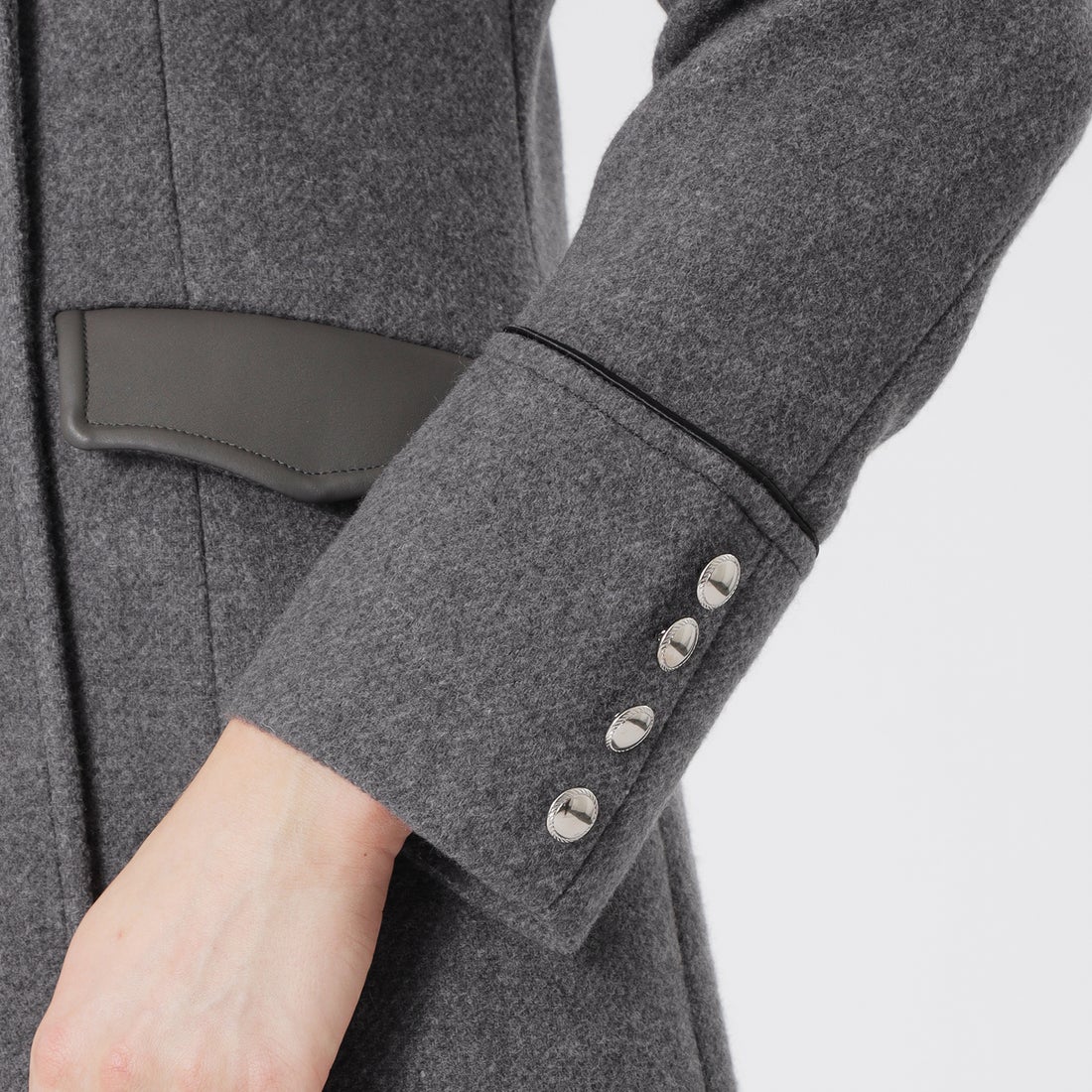 ラブレス LOVELESS メルトンナポレオンコート （ブルー） -靴