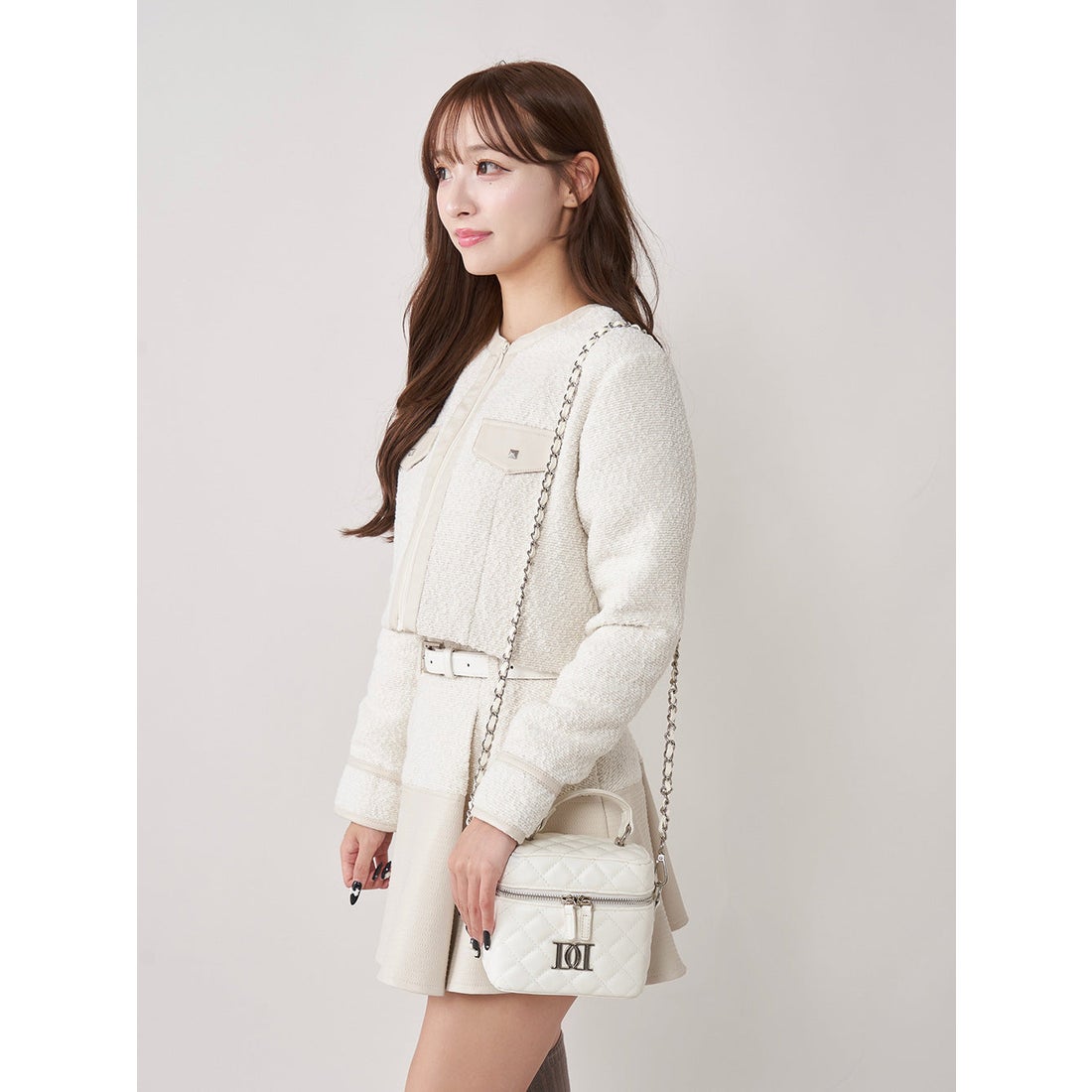 ダーリッチ Darich 【シルバーパーツ】キルティングスクエアミニバッグ