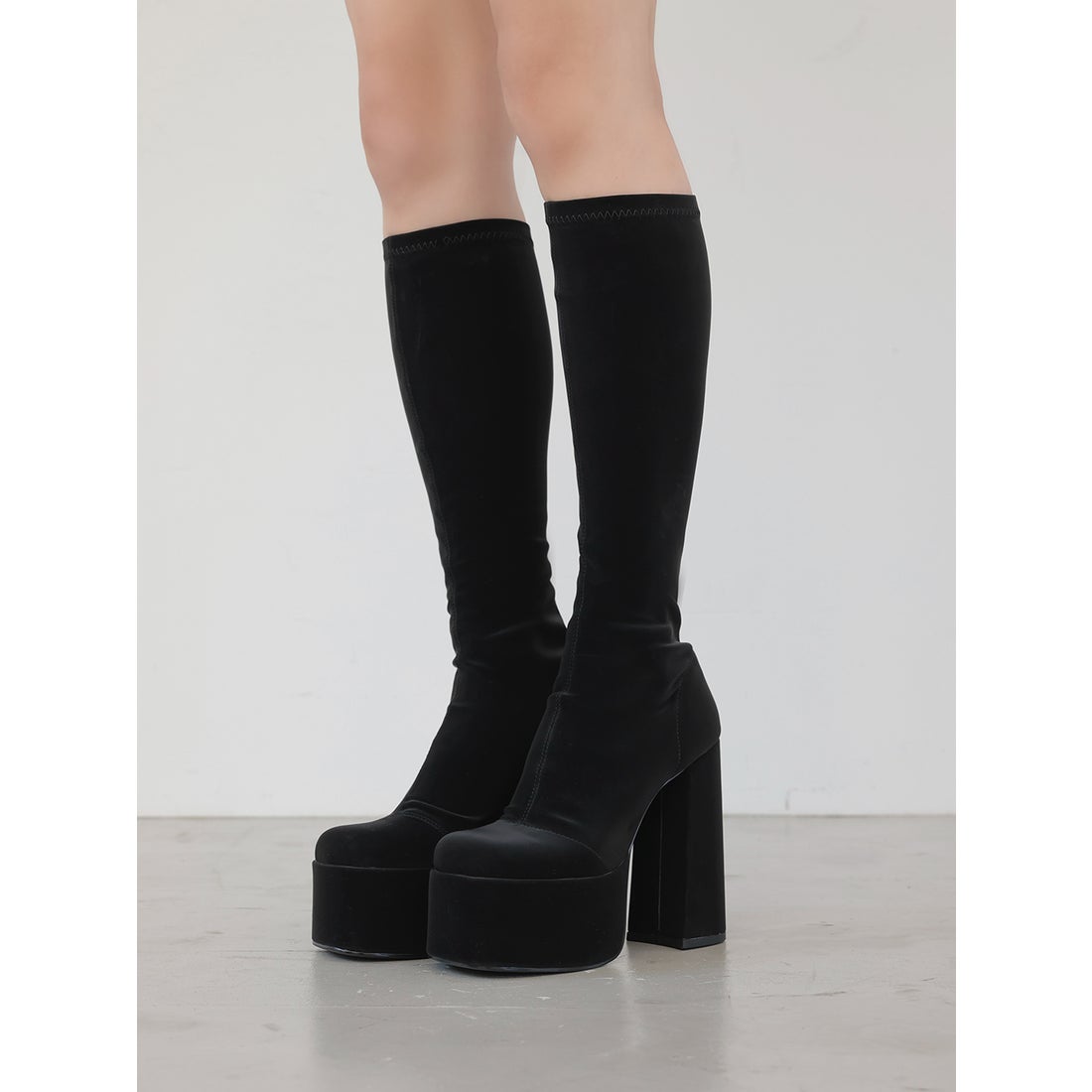 ダーリッチ Darich ウルトラストレッチロングブーツ （ブラック