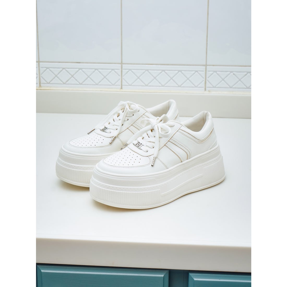 ダーリッチ Darich DDロゴソールスニーカー （ピンク） -靴