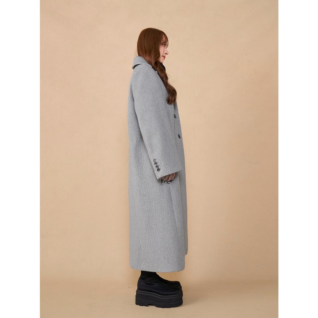 ダーリッチ Darich ベーシックテーラードロングコート （ベージュ