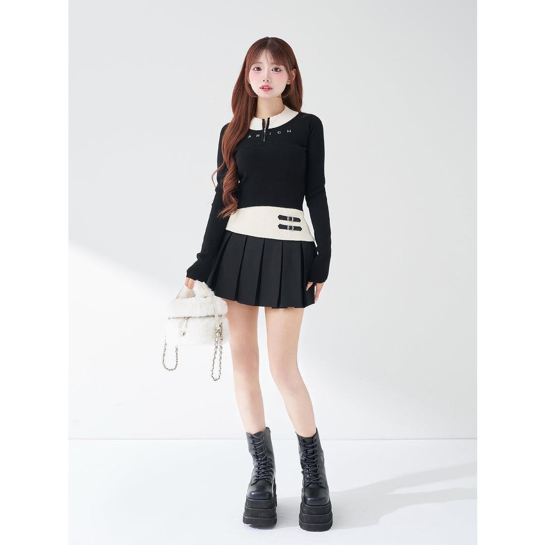 ダーリッチ Darich DARICHニットセットアップ （ブラック） -靴