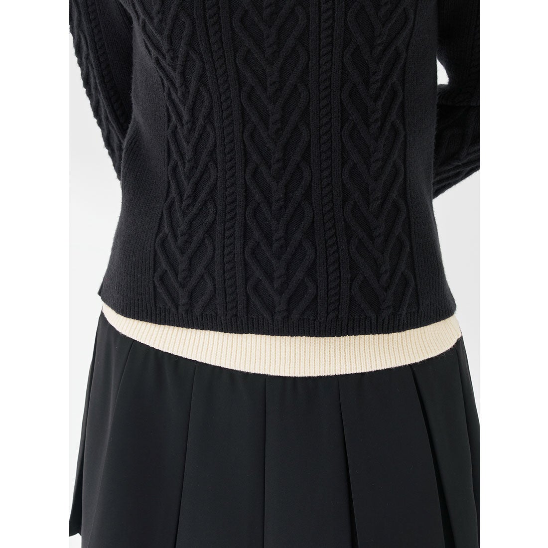 ダーリッチ Darich ショルダーオープンニットセットアップ （ブラック