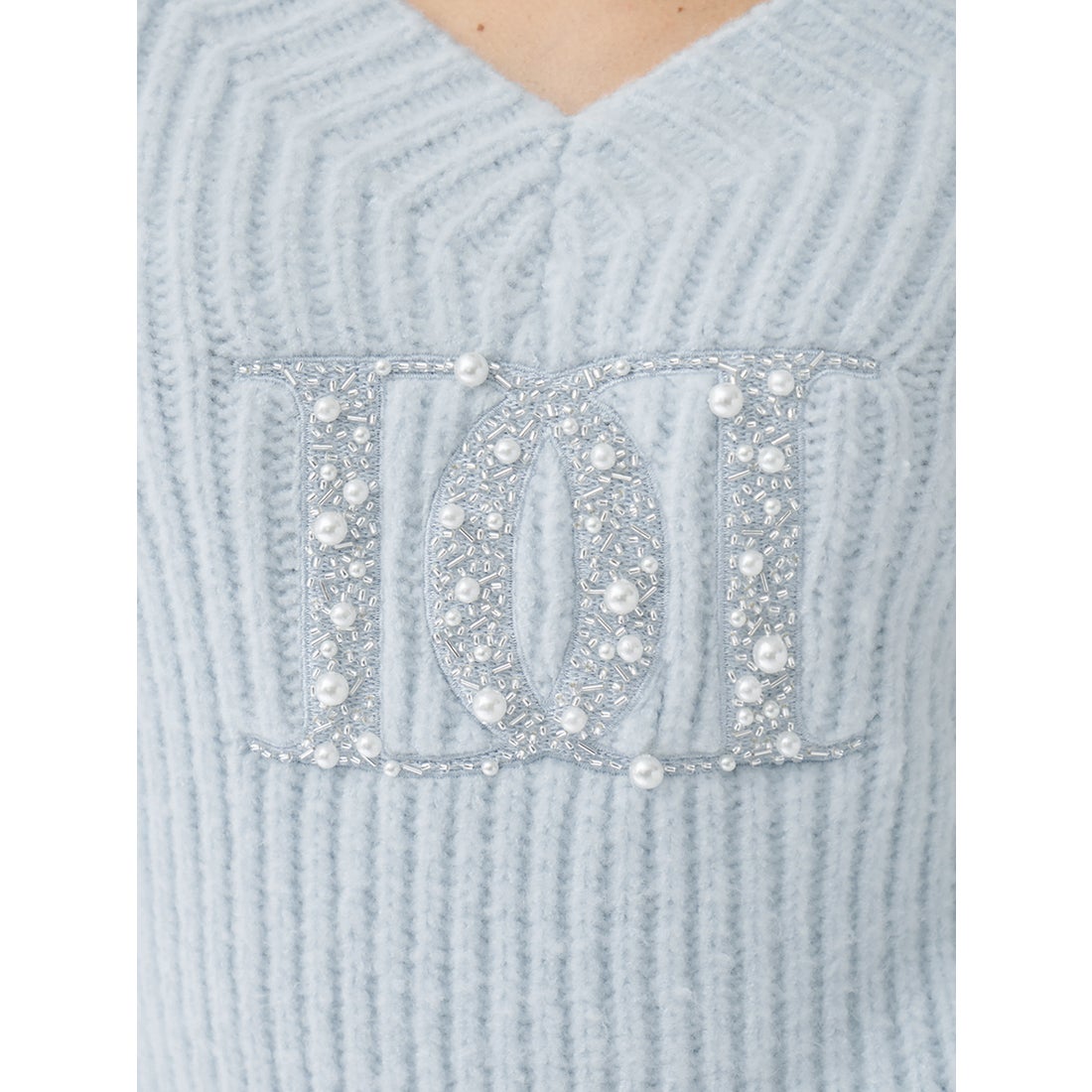 ダーリッチ Darich ファンシービーズDDロゴボリュームニットトップス