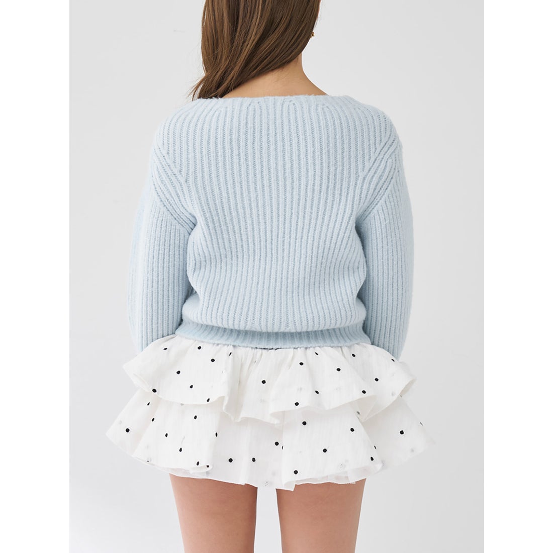 ダーリッチ Darich ファンシービーズDDロゴボリュームニットトップス