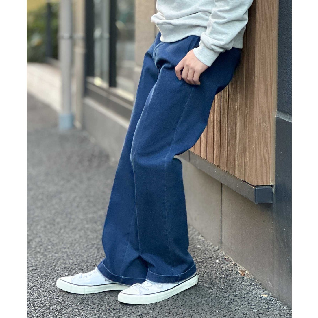 ディッキーズ Dickies ストレッチデニムワークパンツ （ネイビーデニム