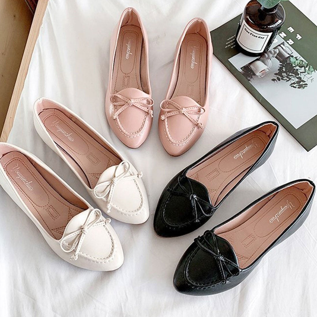 デューリリー Dewlily リボンフラットシューズ レディース 10代 20代