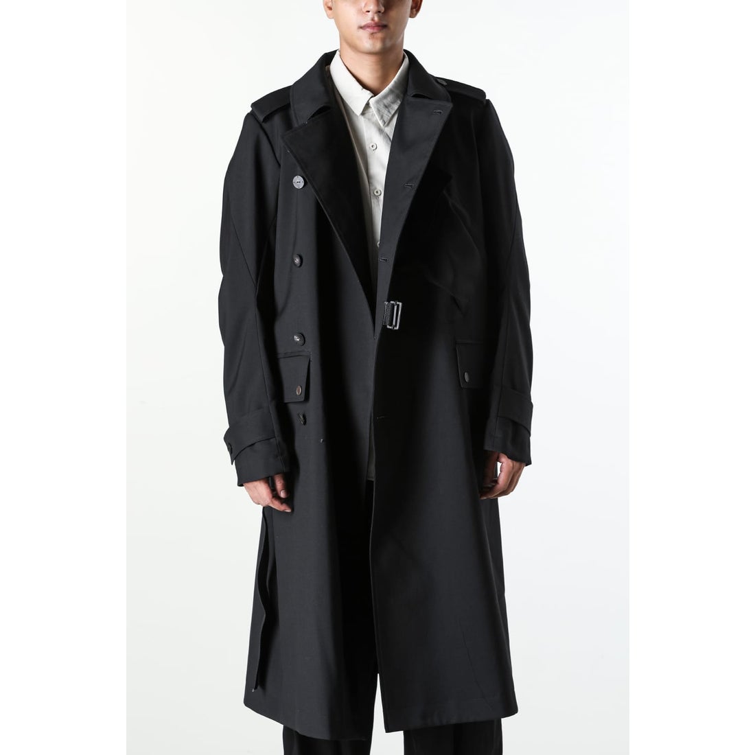 DEVOA Motorcycle Coat Wool Gabardine Insert OPTMAX （BLACK