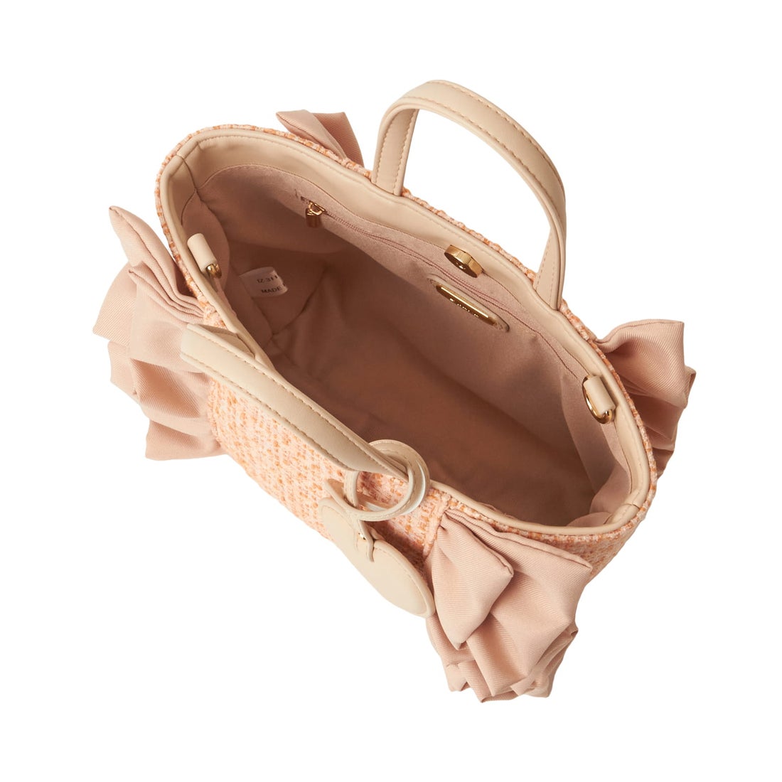 ダイアナ DIANA フリルミニBAG （オレンジ生地） -靴＆ファッション