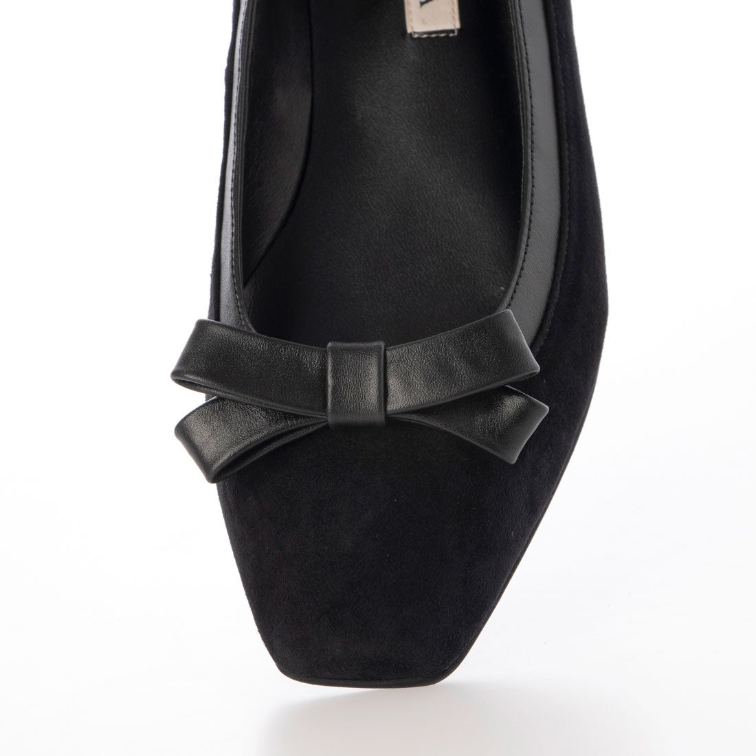 ダイアナ DIANA フラットパンプス （黒スエード） -靴＆ファッション