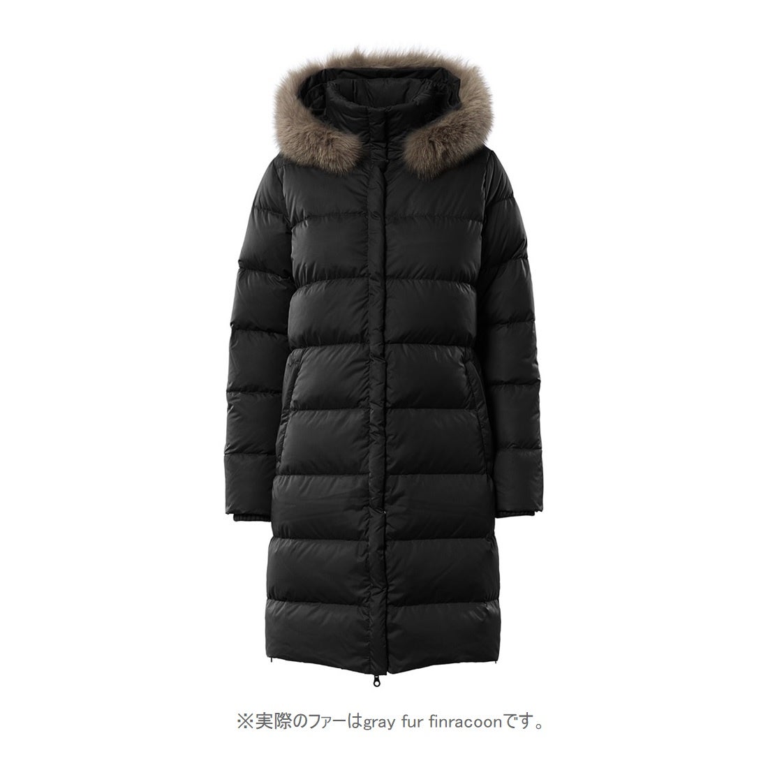 DENEBDUE gray fur-finracoon / デネブドゥエ （BLACK） -デュベティカ