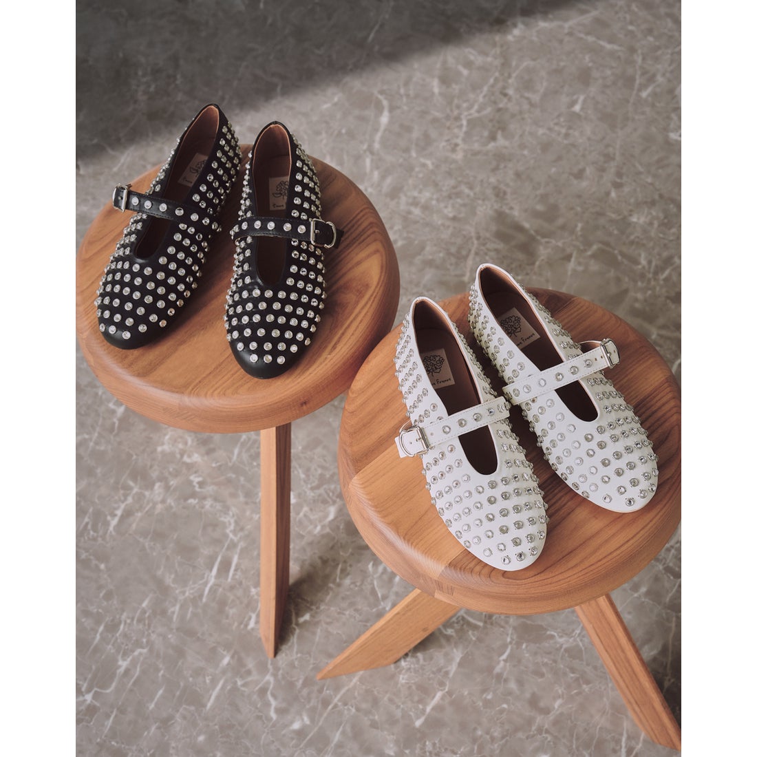 エマ フランシス Emma Francis スタッズ メリージェーン （ブラック